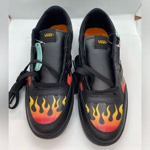 NEW VANS Lowland CC Black Flame Lenticular Men’s Shoes Size: 10